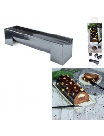 Moule à buche de Noël en inox