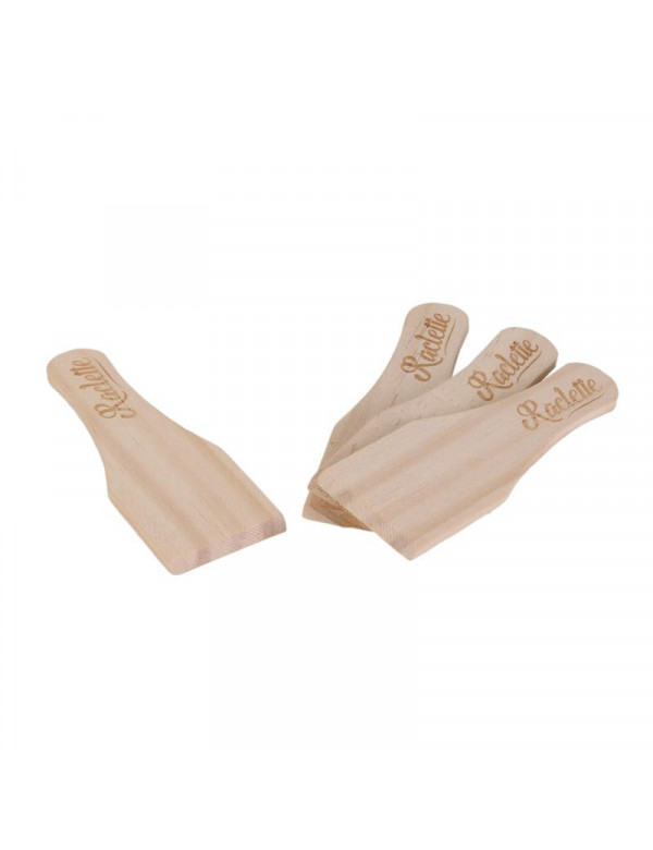 Spatules à Raclette En Bois x4