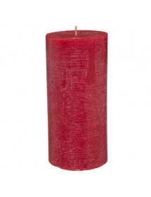 BOUGIE RONDE RUSTIC ROUGE