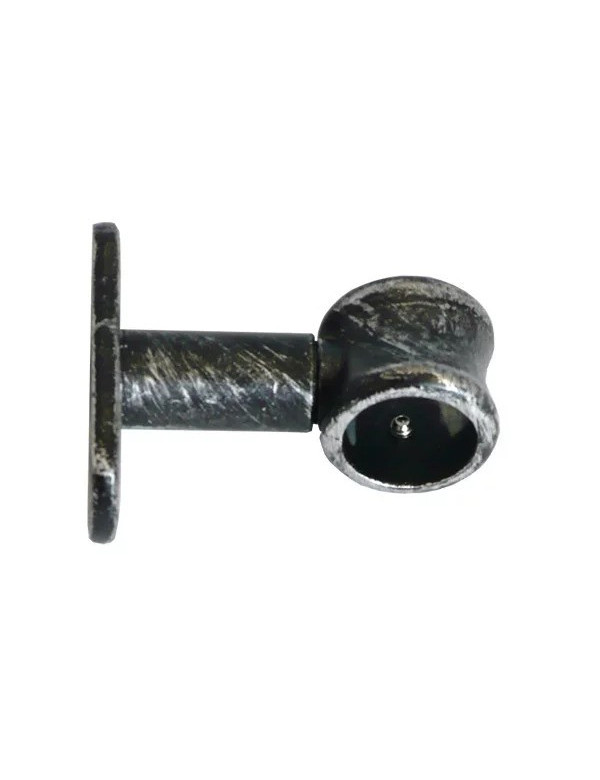 Supports De Tringle métal noir argent 20 mm X2