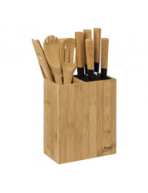 Range Ustensiles Bambou + Couteaux et Ustensiles