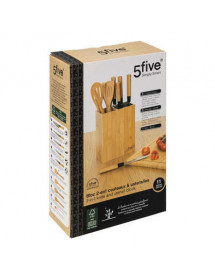 Range Ustensiles Bambou + Couteaux et Ustensiles