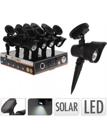 Eclairage solaire : Spot solaire de jardin à planter