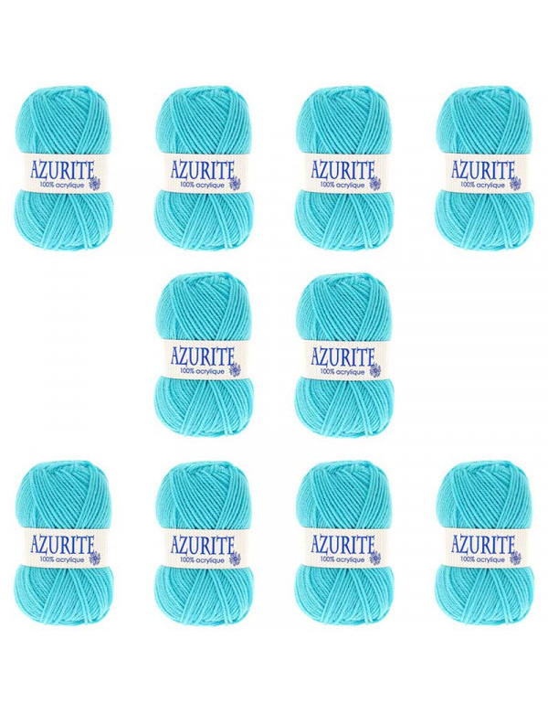 Pelotes Azurite Bleu Azur X10 50 GR