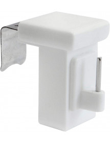 Lot de deux supports de tringle à rideau sans perçage.