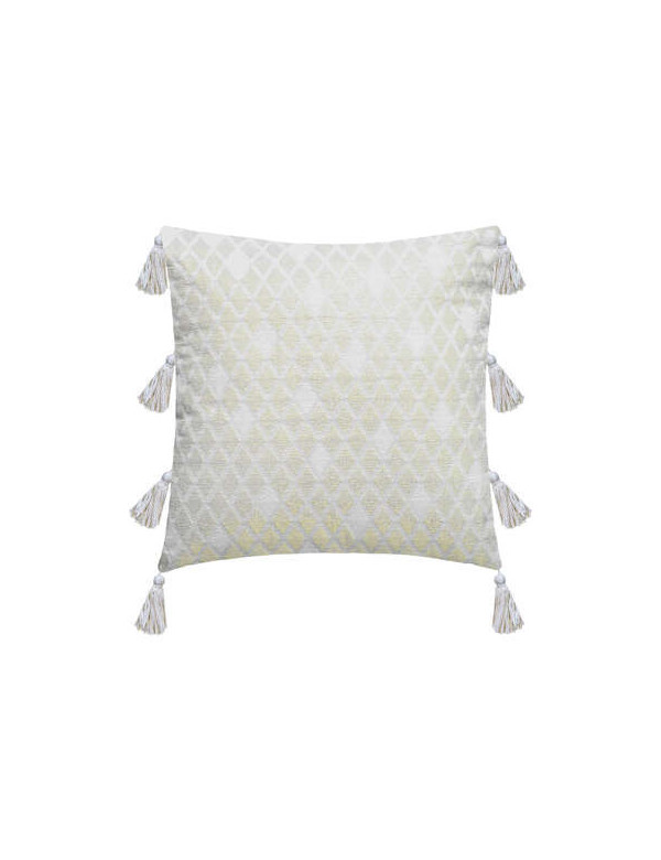 Housse De Coussin Blanc shiné Atmosphera