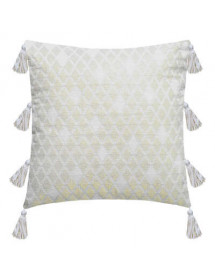 Housse De Coussin Blanc shiné Atmosphera