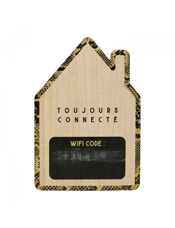 Déco bois maison code wifi Ostaria