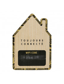 Déco bois maison code wifi Ostaria