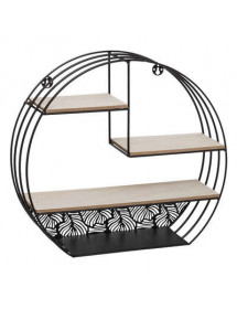 Etagère murale ronde métal Mirna