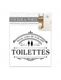 Sticker porte Toilettes paradis