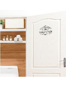 Sticker porte Toilettes paradis