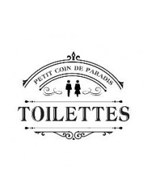 Sticker porte Toilettes paradis