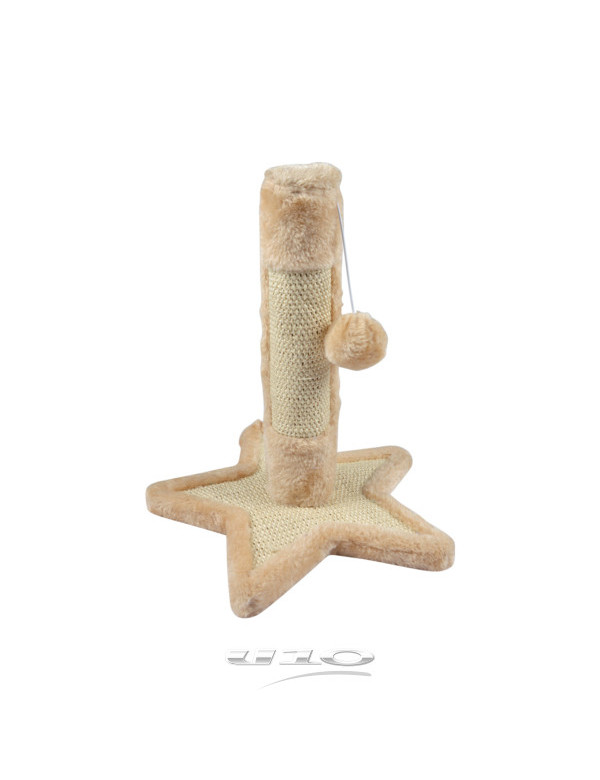 Arbre à chat étoile avec pompons