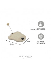 Tapis griffoir en sisal avec pompons