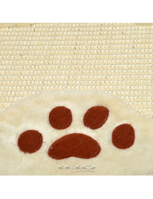 Tapis griffoir en sisal avec pompons