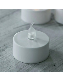 Bougies chauffe plat led blanches x6