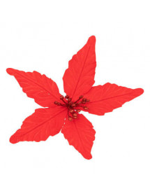 Poinsettia rouge à pince