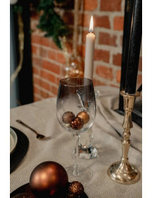 Boules de Noël bronzes x18