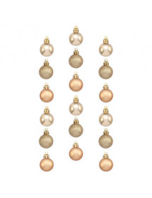 petites boules de Noël dorées