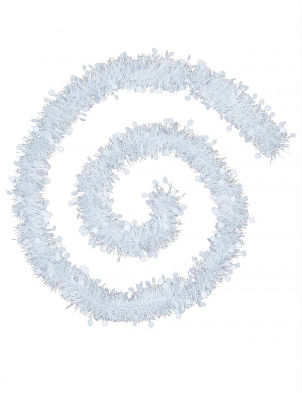 Guirlande de Noël pastille blanche