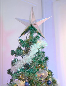 Guirlande de Noël pastille blanche