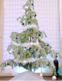 Guirlande de Noël pastille blanche