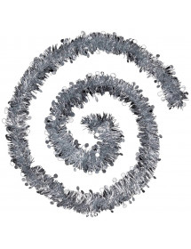 Guirlande de Noël pastille argent