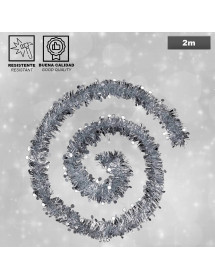 Guirlande de Noël pastille argent