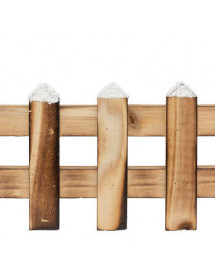 Clôture en bois décoration de Noël 90 cm.