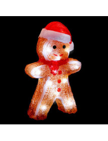 Décoration lumineuse bonhomme pain d'épice