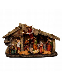Crèche led et ses 11 santons