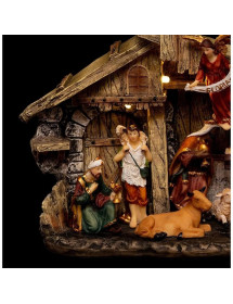 Crèche led et ses 11 santons