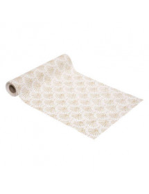 Chemin de table tissu palmette doré