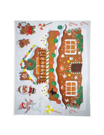 Décoration de Noël pain d'épice pour vitre