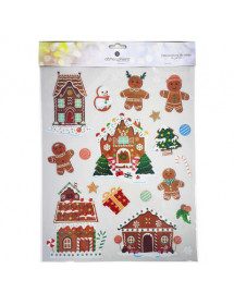 Décoration de Noël pain d'épice pour vitre