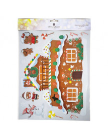 Décoration de Noël pain d'épice pour vitre