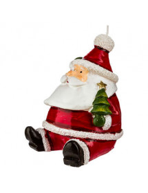 Bougie père noël assis