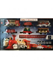 Train électrique de Noël musical et lumineux