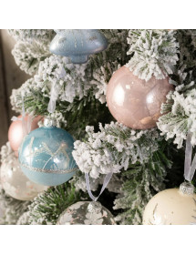 Sapin artificiel floqué 180 cm.