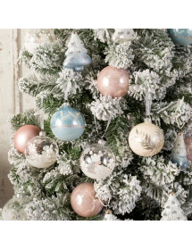 Sapin artificiel floqué 180 cm.