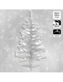 Sapin artificiel élégant blanc 100 cm.