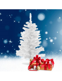 Sapin artificiel élégant blanc 100 cm.