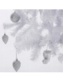 Sapin artificiel élégant blanc 180 cm.