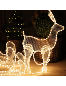 Rennes et traineau lumineux