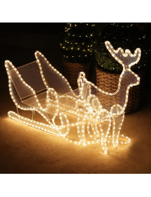 Rennes et traineau lumineux