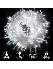 Guirlande lumineuse 300 leds luxe blanc froid