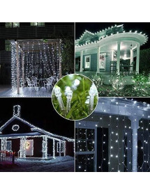 Guirlande lumineuse 200 leds luxe blanc froid