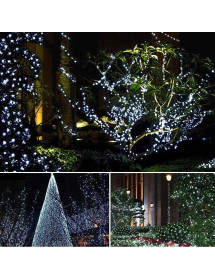 Guirlande lumineuse 200 leds luxe blanc froid