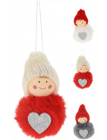 Décoration de Noël à suspendre ange tout doux